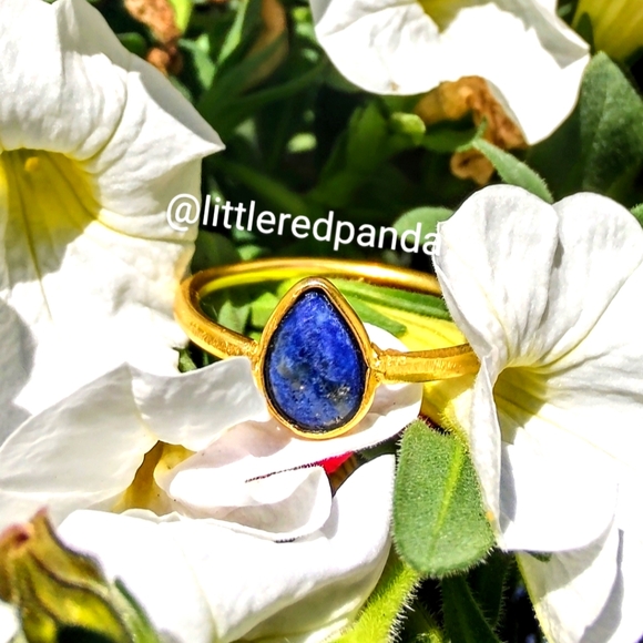 Hand Crafted Jewelry - Dainty Lapis Lazuli ring